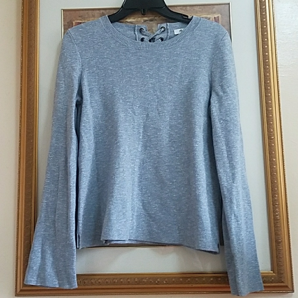 MADEWELL LACE UP BACK SWEATER S - Picture 1 of 8